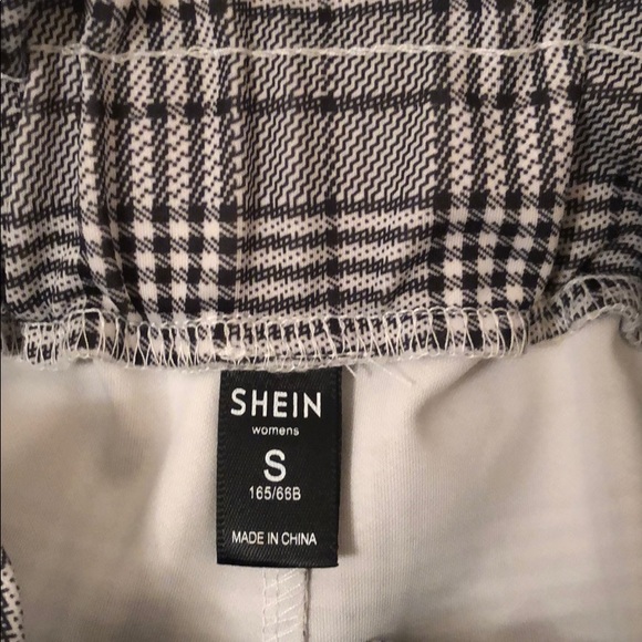 Black and White Plaid Pants - Picture 4 of 5